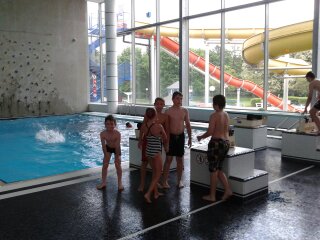 Sportovn tdy v Aquacentru Pardubice